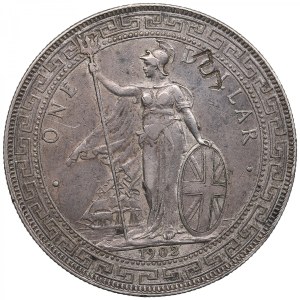 Great Britain (Bombay mint) 1 Dollar 1902 - Edward VII (1901-1910)