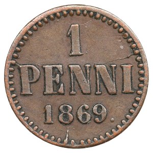 Finland (Russia) 1 Penni 1869 - Alexander II (1855-1881)