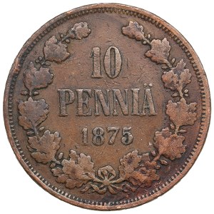 Finland (Russia) 10 Penniä 1875 - Alexander II (1855-1881)