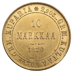 Finland (Russia) 10 Markkaa 1879 S - Alexander II (1855-1881)