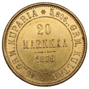 Finland (Russia) 20 Markkaa 1879 S - Alexander II (1855-1881)