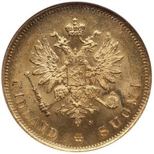 Finland (Russia) 10 Markkaa 1881 S - Alexander II (1855-1881) - NGC MS 64