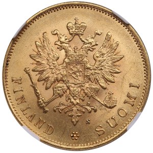Finland (Russia) 10 Markkaa 1882 S - Alexander III (1881-1894) - NGC MS 64