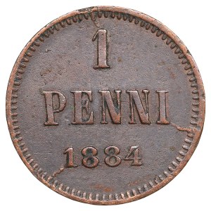 Finland (Russia) 1 Penni 1884 - Alexander III (1881-1894)