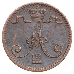 Finland (Russia) 1 Penni 1884 - Alexander III (1881-1894)