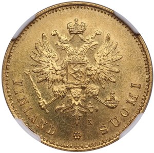 Finland (Russia) 20 Markkaa 1891 L - Alexander III (1881-1894) - NGC MS 63