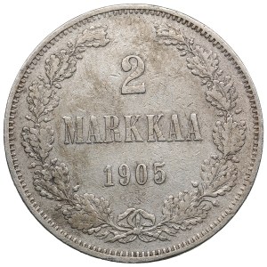 Finland (Russia) 2 Markkaa 1905 L - Nicholas II (1894-1917)