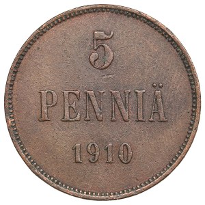 Finland (Russia) 5 Penniä 1910 - Nicholas II (1894-1917)