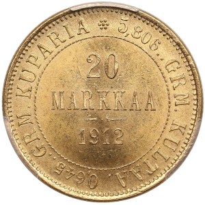 Finland (Russia) 20 Markkaa 1912 S - Nicholas II (1894-1917) - PCGS MS64