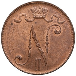 Finland (Russia) 5 Penniä 1915 - Nicholas II (1894-1917)