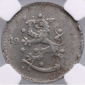 Finland (Helsinki) 1 Markka 1945 - NGC MINT ERROR