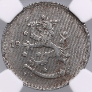 Finland (Helsinki) 1 Markka 1945 - NGC MINT ERROR