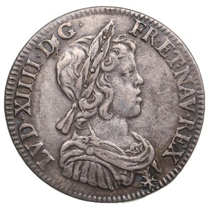 France (Paris) ¼ Ecu 1644 - Louis XIV (1643-1715)