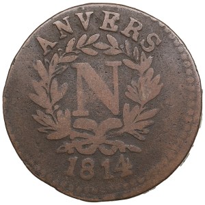 France, City of Antwerp (Naval arsenal) 5 Centimes 1814 - Napoleon I, siege coinage