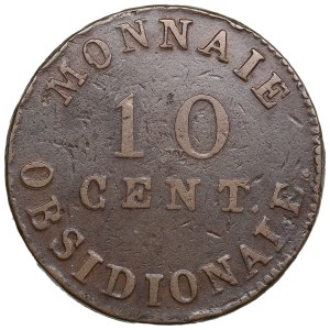 France, City of Antwerp (Wolschot workshop) 10 Centimes 1814 - Napoleon I, siege coinage