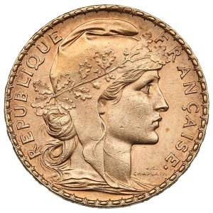 France, Third Republic (Paris) 20 Francs 1907