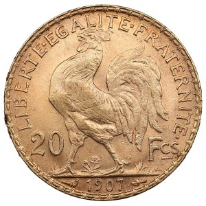 France, Third Republic (Paris) 20 Francs 1907