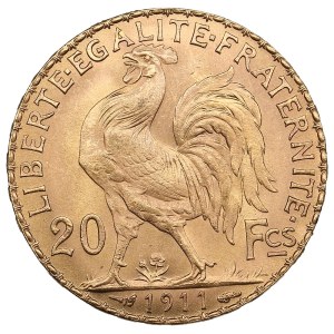 France, Third Republic (Paris) 20 Francs 1911