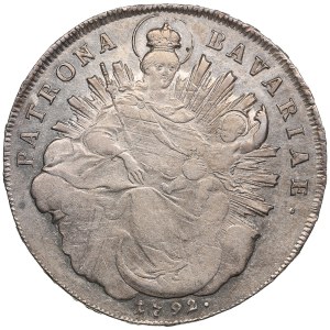 German States, Electorate of Bavaria (Munich) 1 Thaler 1792 - Karl Theodor (1777-1799)