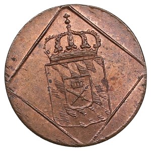 German States, Kingdom of Bavaria (Munich) 1 Heller 1829 - Maximilian I Joseph (1805-1825)