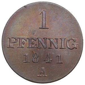 German States, Kingdom of Hannover (Clausthal) 1 Pfennig 1841 - Ernst August I (1837-1851)