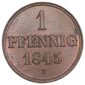 German States, Kingdom of Hannover (Hannover) 1 Pfennig 1845 - Ernst August I (1837-1851)