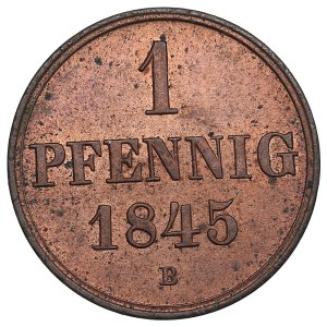 German States, Kingdom of Hannover (Hannover) 1 Pfennig 1845 - Ernst August I (1837-1851)