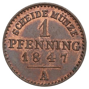 German States, Kingdom of Prussia (Berlin) 1 Pfennig 1847 - Friedrich Wilhelm IV (1840-1861)