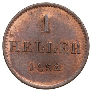 German States, Free City of Frankfurt (Frankfurt am Main) 1 Heller 1852