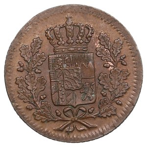 German States, Kingdom of Bavaria (Munich) 1 Heller 1855 - Maximilian II (1848-1864)