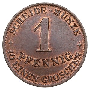 German States, Duchy of Saxe-Coburg and Gotha (Dresden) 1 Pfennig 1856 - Ernst II (1844-1893)