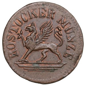 German States, Free City of Rostock (Rostock) 3 Pfennige 1859