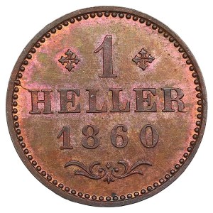 German States, Free City of Frankfurt (Frankfurt am Main) 1 Heller 1860