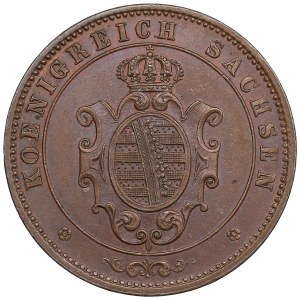 German States, Kingdom of Saxony, Albertinian Line (Dresden) 5 Pfennige 1862 - Johann I (1854-1873)