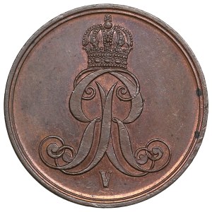 German States, Kingdom of Hannover (Hannover) 2 Pfennige 1863 - George V (1851-1866)