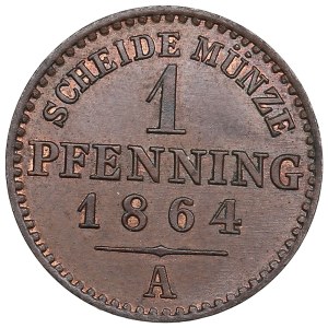 German States, Kingdom of Prussia (Berlin) 1 Pfennig 1864 - Wilhelm I (1861-1888)