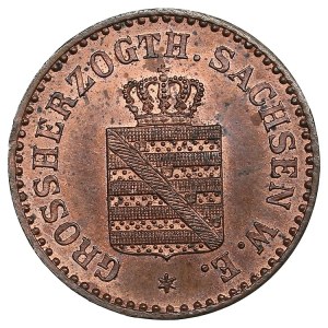 German States, Grand Duchy of Saxe-Weimar-Eisenach (Berlin) 1 Pfennig 1865 - Karl Alexander (1853-1901)