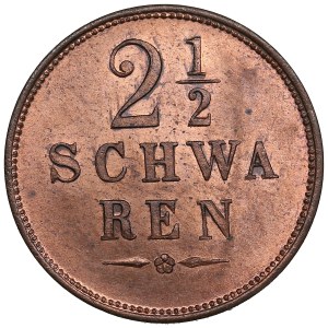German States, Free City of Bremen 2½ Schwaren 1866