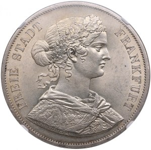 German States, Free City of Frankfurt 2 Vereinsthaler 1866 - NGC MS 63