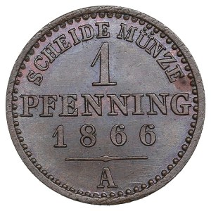 German States, Kingdom of Prussia (Berlin) 1 Pfennig 1866 - Wilhelm I (1861-1888)