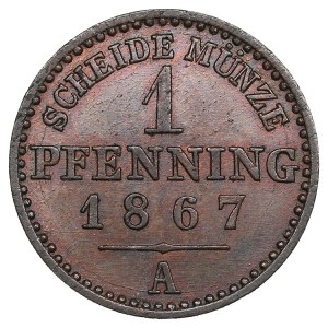 German States, Kingdom of Prussia (Berlin) 1 Pfennig 1867 - Wilhelm I (1861-1888)