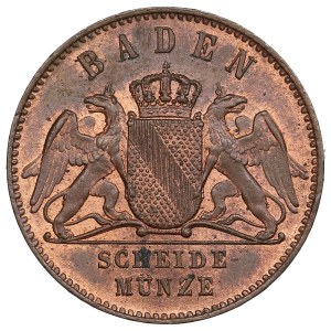 German States, Grand Duchy of Baden (Karlsruhe) 1 Kreuzer 1870 - Friedrich I (1856-1907)