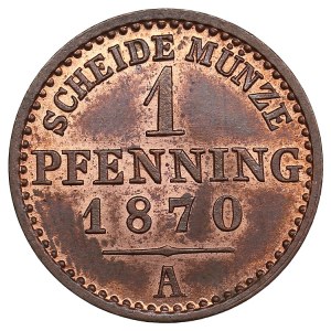 German States, Kingdom of Prussia (Berlin) 1 Pfennig 1870 - Wilhelm I (1861-1888)
