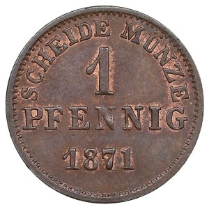 German States, Grand Duchy of Hesse-Darmstadt 1 Pfennig 1871 - Ludwig III (1848-1877)