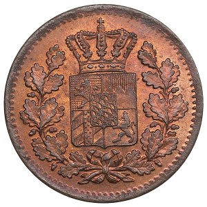 German States, Kingdom of Bavaria (Munich) 1 Pfennig 1871 - Ludwig II (1864-1886)