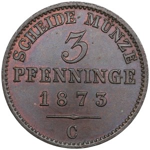German States, Kingdom of Prussia (Frankfurt am Main) 3 Pfennige 1873 - Wilhelm I (1861-1888)