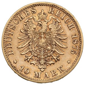 German States, Grand Duchy of Baden (Karlsruhe) 10 Mark 1875 - Friedrich I (1856-1907)