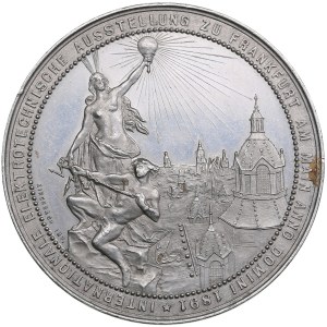 German Empire (City of Frankfurt) Aluminum Medal 1891 - International Electrotechnical Exhibition in Frankfurt am Main