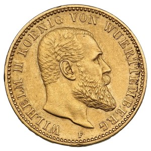 German States, Kingdom of Württemberg (Stuttgart) 10 Mark 1896 - Wilhelm II (1891-1918)