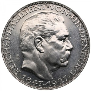 Germany (Weimar Republic, Munich) Silver Medal 1927 - 80th Birthday of Reich President Paul von Hindenburg
